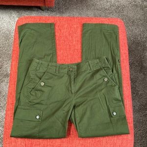 VTG 90’s DKNY Olive Army Green Cargo Utility Trouser Pants